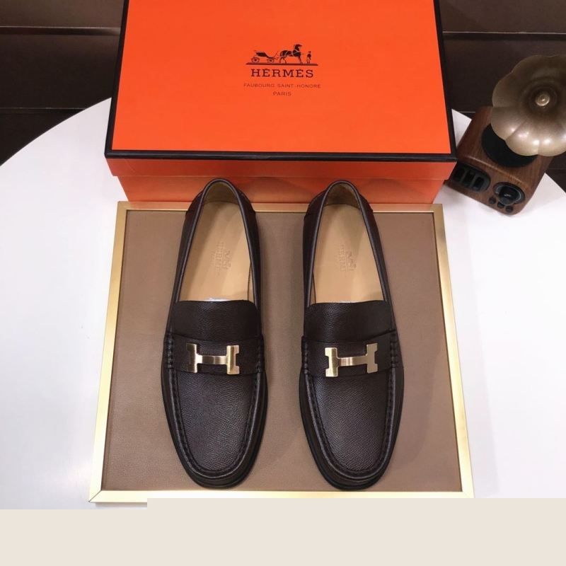 H**mes leather shoes